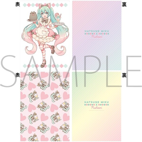 Hatsune Miku Pusheen Collaboration Clear Folder Set - Tokyo