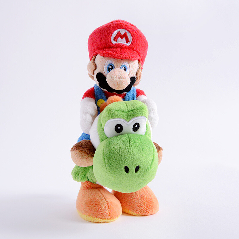 Mario riding cheap yoshi plush