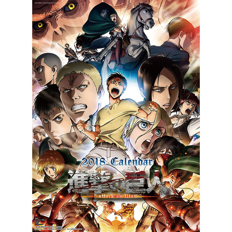 Attack on Titan 2018 Calendar Tokyo Otaku Mode (TOM)