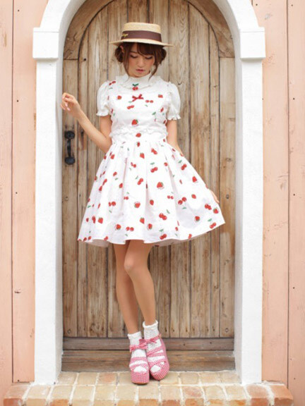 Ank Rouge LacyCherryBerry Jumper Skirt - Tokyo Otaku Mode (TOM)