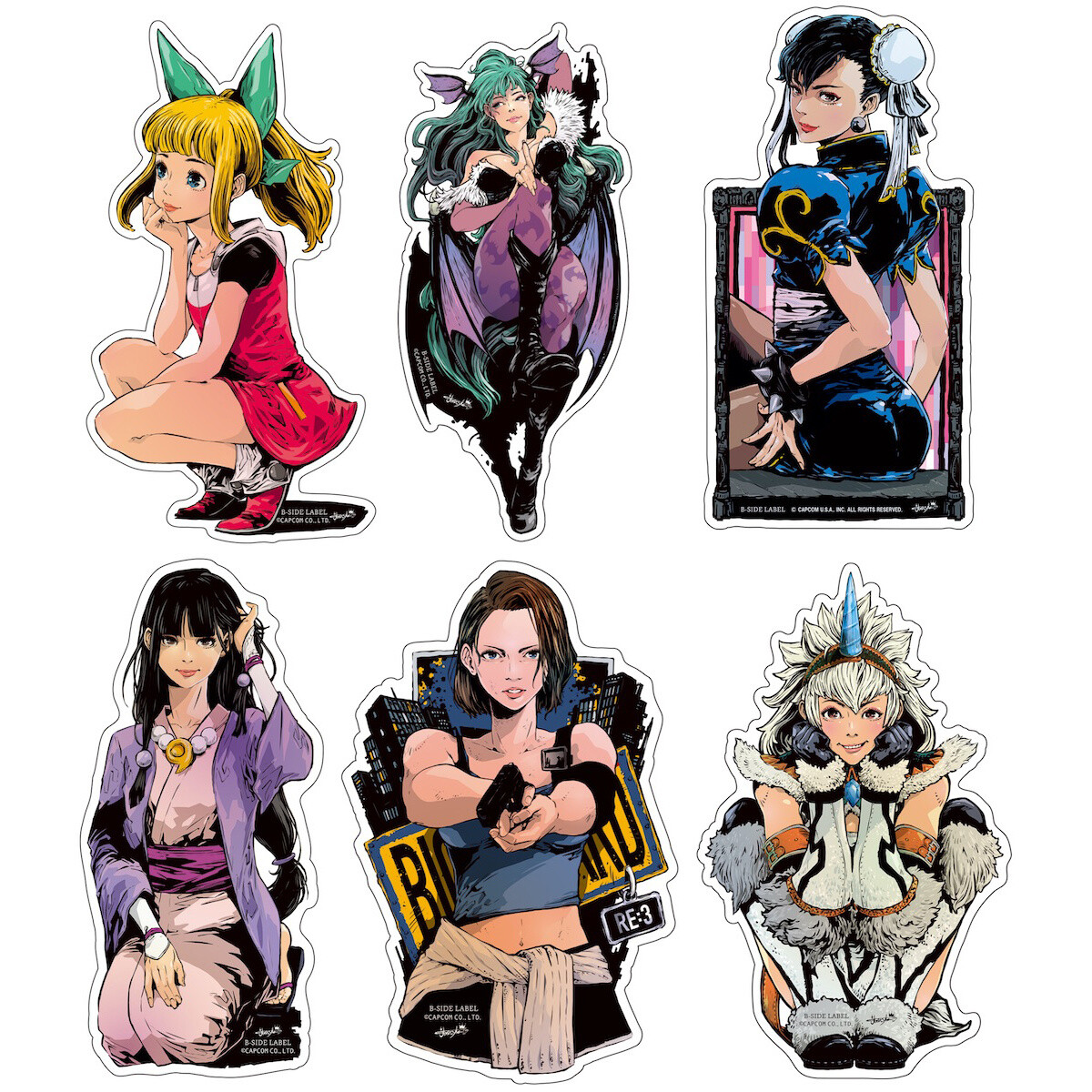 Capcom X B Side Label Capcom Girls Sticker Collection Tokyo Otaku Mode Tom