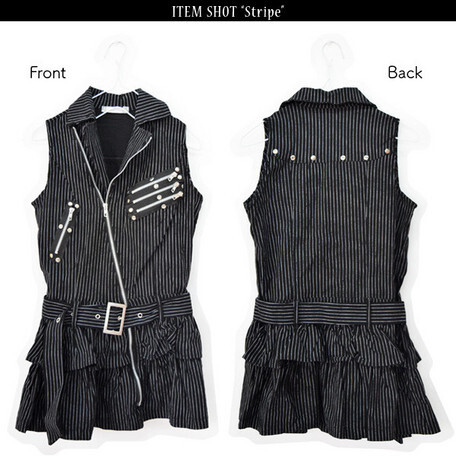 ACDC RAG Punk Zip-Up Sleeveless Dress - Tokyo Otaku Mode (TOM)