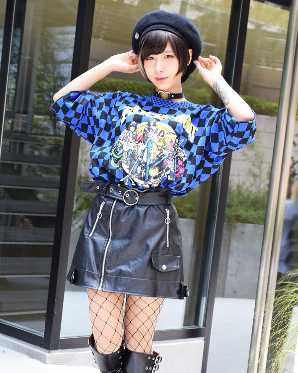 ACDC RAG Faux Leather Zip Skirt - Tokyo Otaku Mode (TOM)