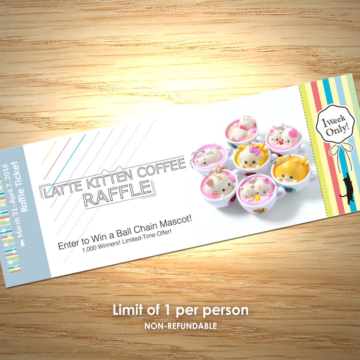 [RAFFLE TICKET] Latte Kitten Coffee Ball Chain Mascot - Tokyo Otaku ...