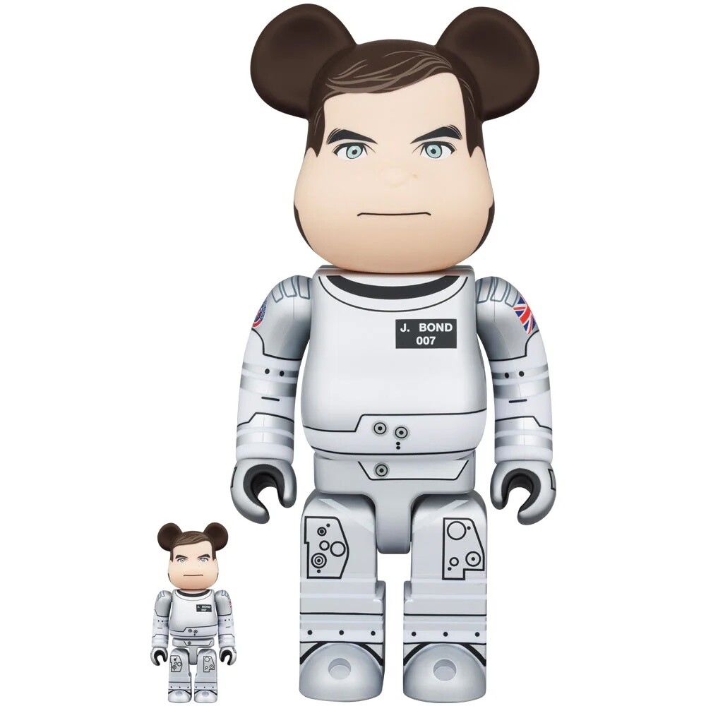 Rare 007 James Bond offers 100% Bearbrick Series 44 Artist Medicom Toy Be@rbrick Figure