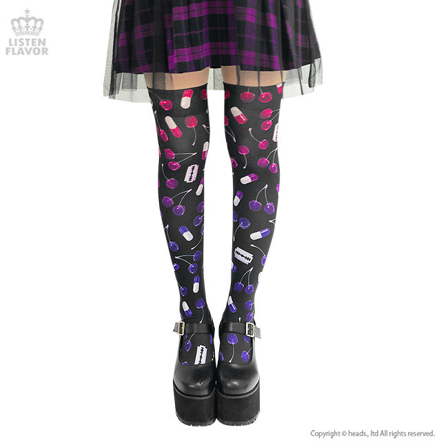 【希少品】ストクロップス TONGUE LAUGH-OUT SERIES LISTEN FLAVOR Cherry Knee-High Socks - Tokyo Otaku Mode (TOM)