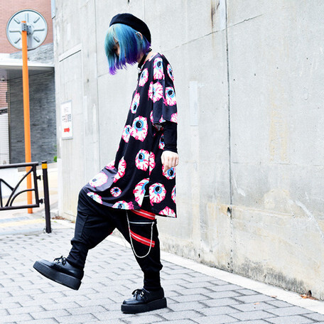 ACDC RAG Eyeball Black T-Shirt Dress - Tokyo Otaku Mode (TOM)