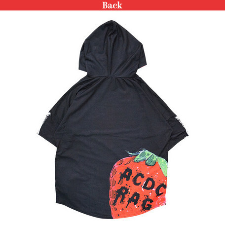 ACDC RAG Strawberry Short Sleeve Hoodie: ACDC RAG - Tokyo Otaku Mode (TOM)