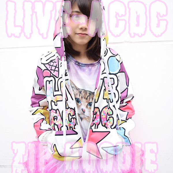 ACDC RAG Live ACDC Zippered Hoodie: ACDC RAG - Tokyo Otaku Mode (TOM)
