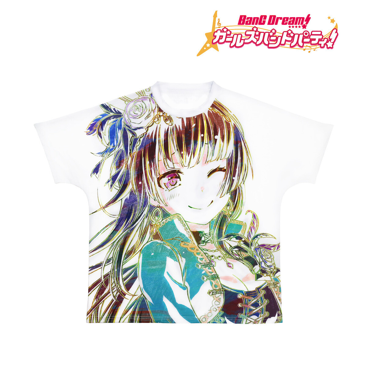 CDJapan : BanG Dream! Girls Band Party! Mashiro Kurata Ani-Art Full Graphic  T-shirt Unisex Vol.3 XL Collectible