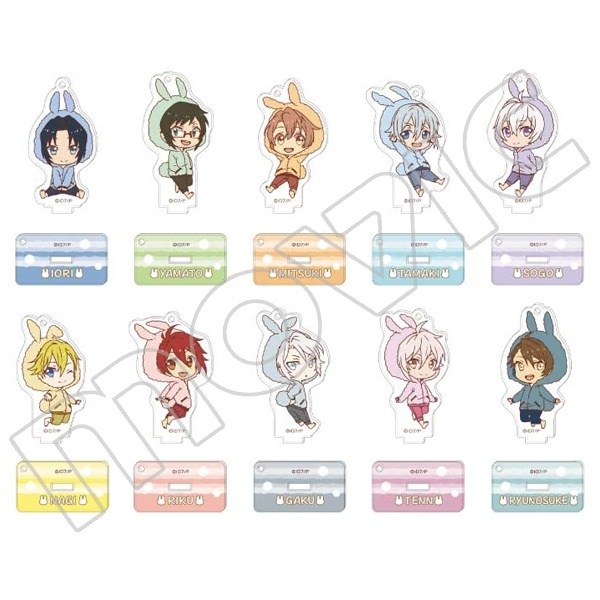 IDOLiSH 7 Rabbit Hoodie Acrylic Keychain Charm Collection Box Set w ...