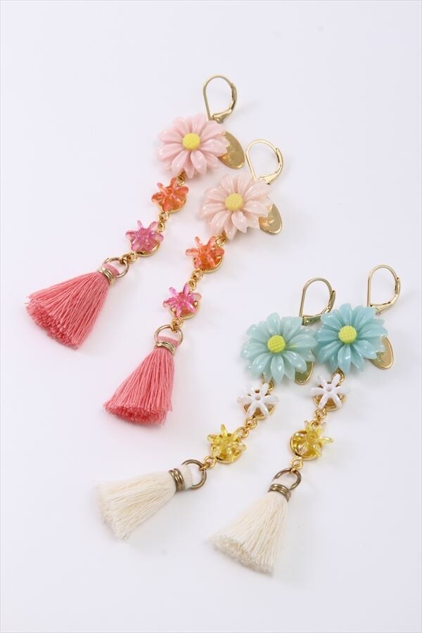 Honey Salon Daisy Tassel Earrings Tokyo Otaku Mode (TOM)