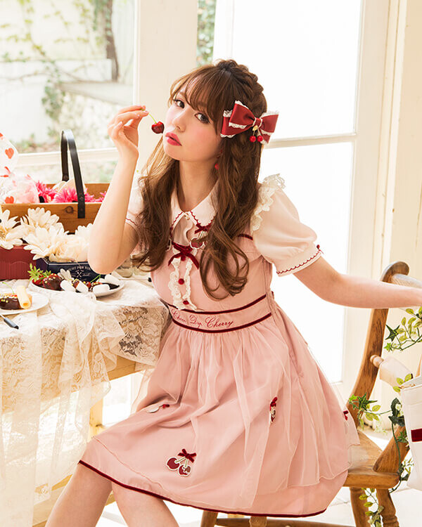 LIZ LISA Chocolate-Dipped Cherries Blouse - Tokyo Otaku Mode (TOM)