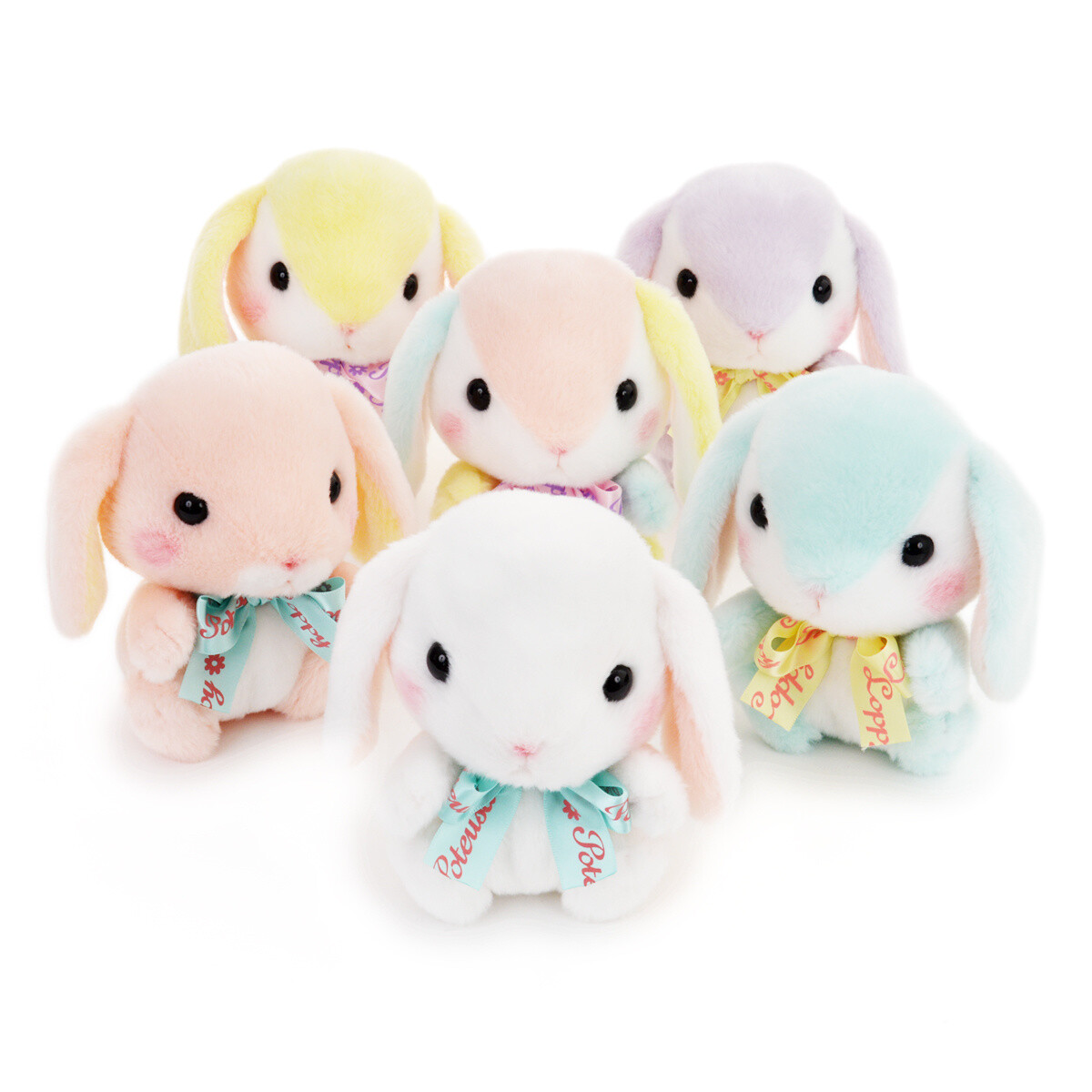 pastel bunny plush