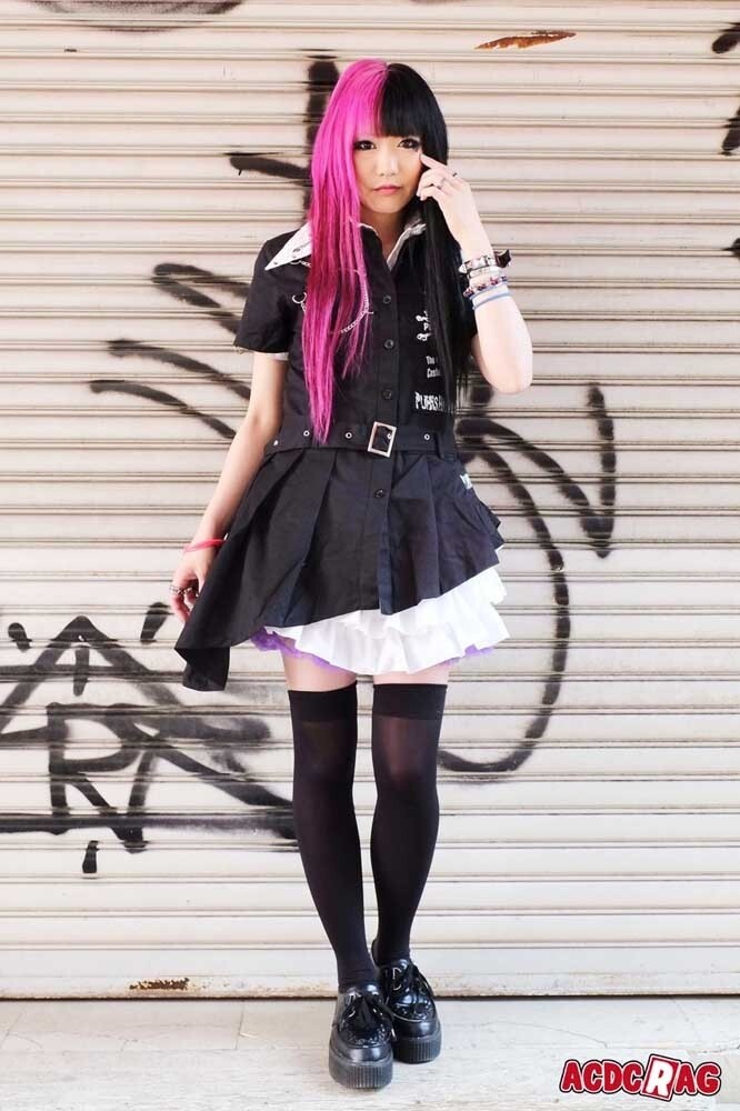 ACDC RAG Asymmetrical Dress: ACDC RAG - Tokyo Otaku Mode (TOM)