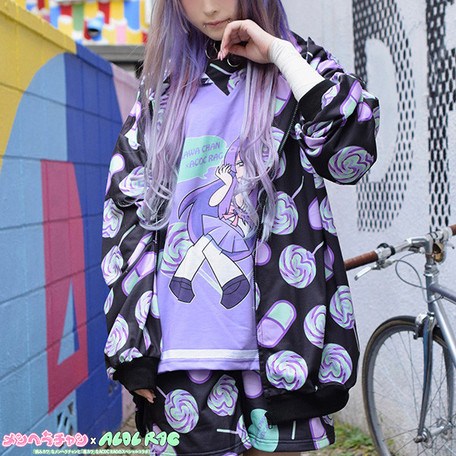ACDC RAG Menhera-chan Yumekawa-chan Zip Hoodie: ACDC RAG - Tokyo Otaku ...