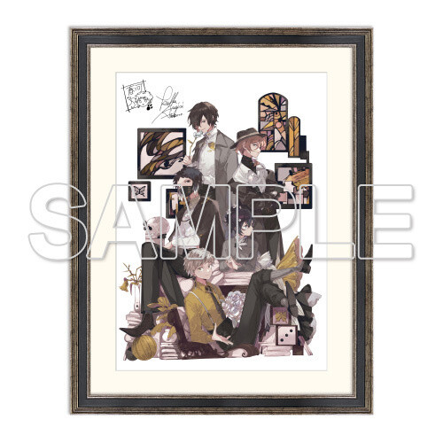 Bungo Stray Dogs Color Art Print with Printed Autographs [B