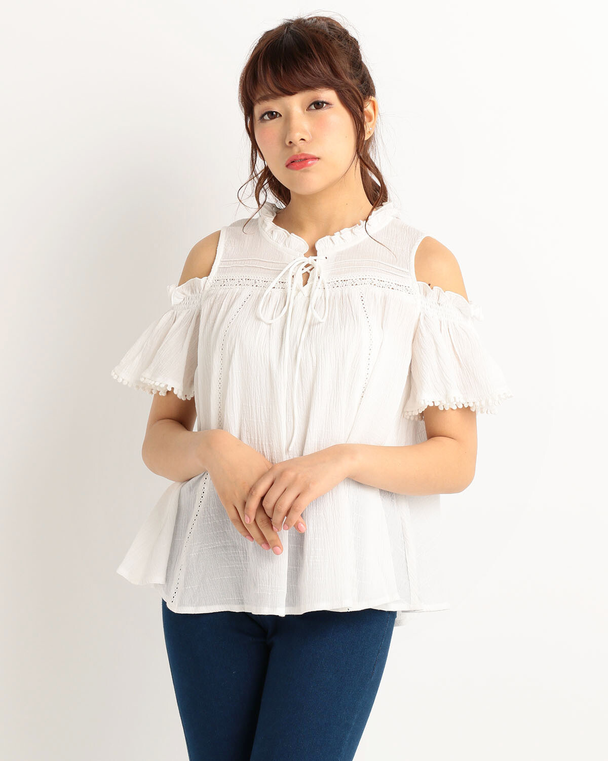 LIZ LISA Lace-Up Off-Shoulder Tunic - Tokyo Otaku Mode (TOM)