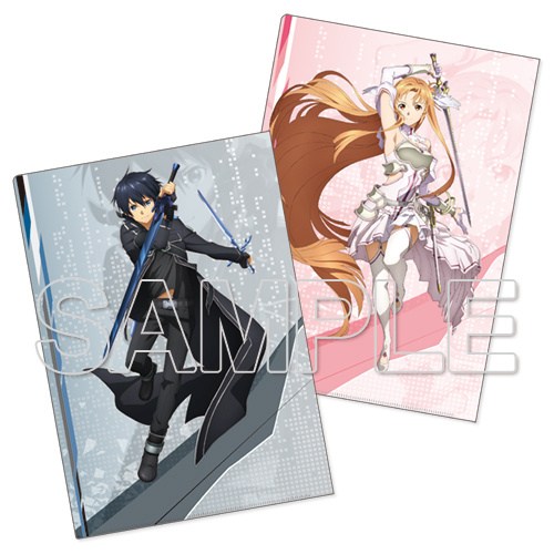 Sword Art Online Cover Collection Kirito & Asuna Clear File Set