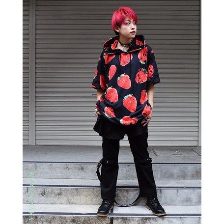 ACDC RAG Strawberry Oversized Short Sleeve Hoodie: ACDC RAG - Tokyo ...