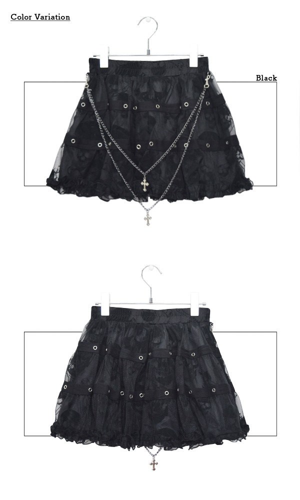 ACDC RAG Skulls Short Skirt: ACDC RAG - Tokyo Otaku Mode (TOM)
