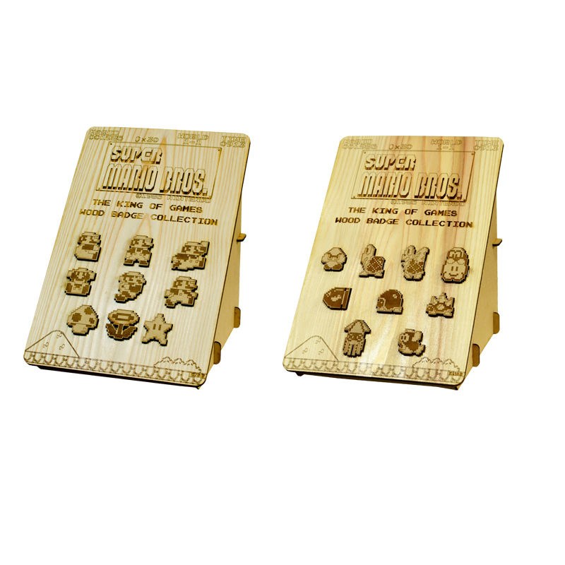 THE KING OF GAMES スーパーマリオ ウッドバッジ コレクション Super Mario Bros. Wood Badge Collection - Tokyo Otaku Mode (TOM)