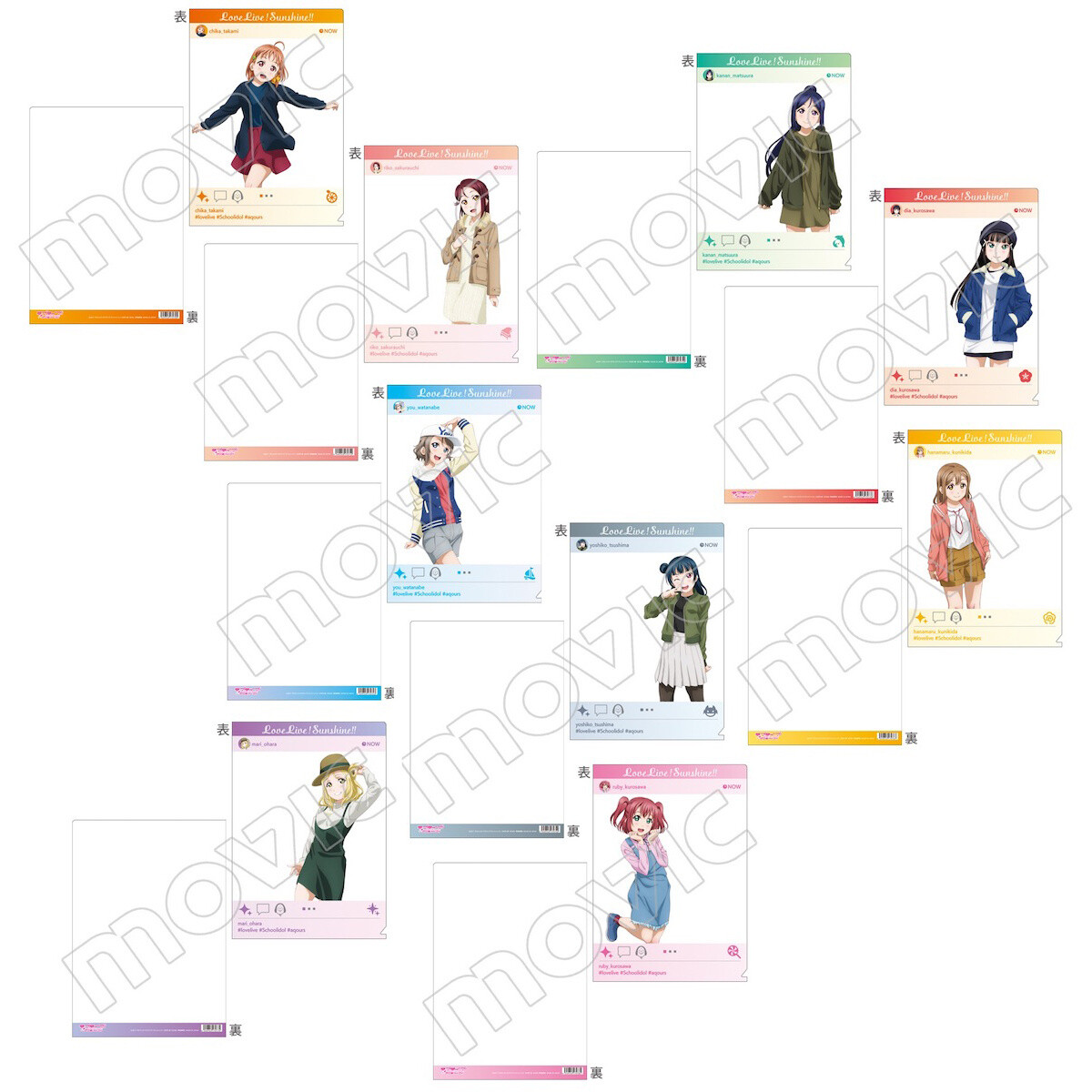 Love Live! School Idol Project Casual Outfit Clear File Collection ...