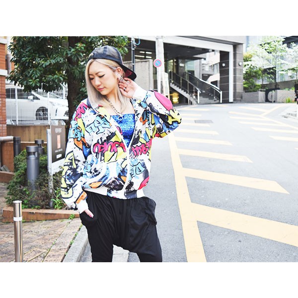 ACDC RAG Graffiti Zippered Hoodie: ACDC RAG - Tokyo Otaku Mode (TOM)