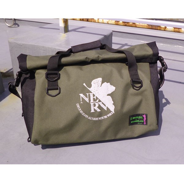 degner x eva nerv 3-way rain bag Evangelion Original Degner x Evangelion NERV Waterproof Boston Bag