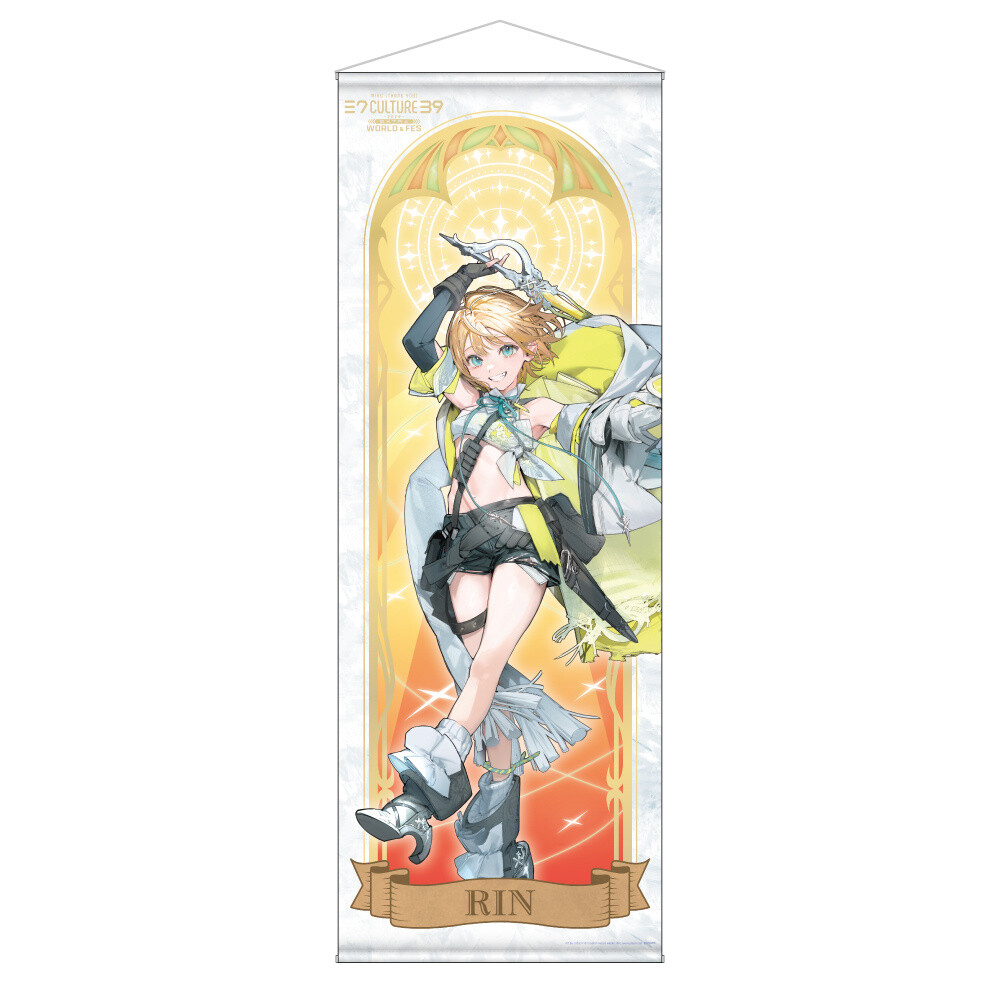 39Culture 2024 Extra World Life-Size Tapestry Kagamine Rin - Tokyo