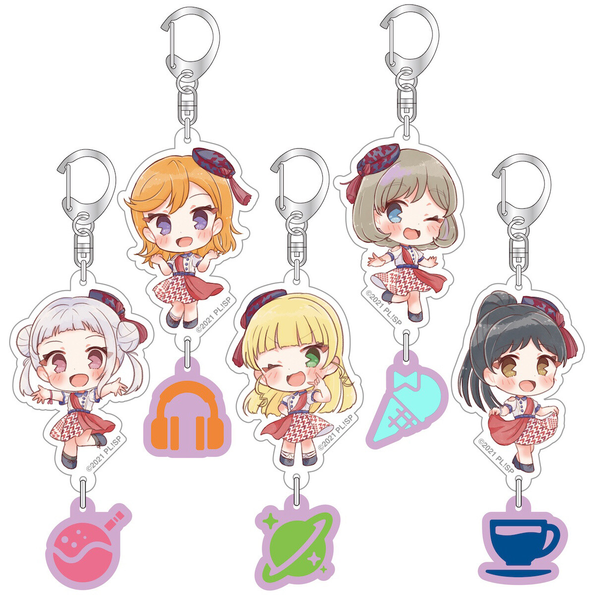 Love Live! Series Presents COUNTDOWN LoveLive! 2021→2022 〜LIVE with a  smile!〜 Acrylic Rubber Keychain Vol. 3