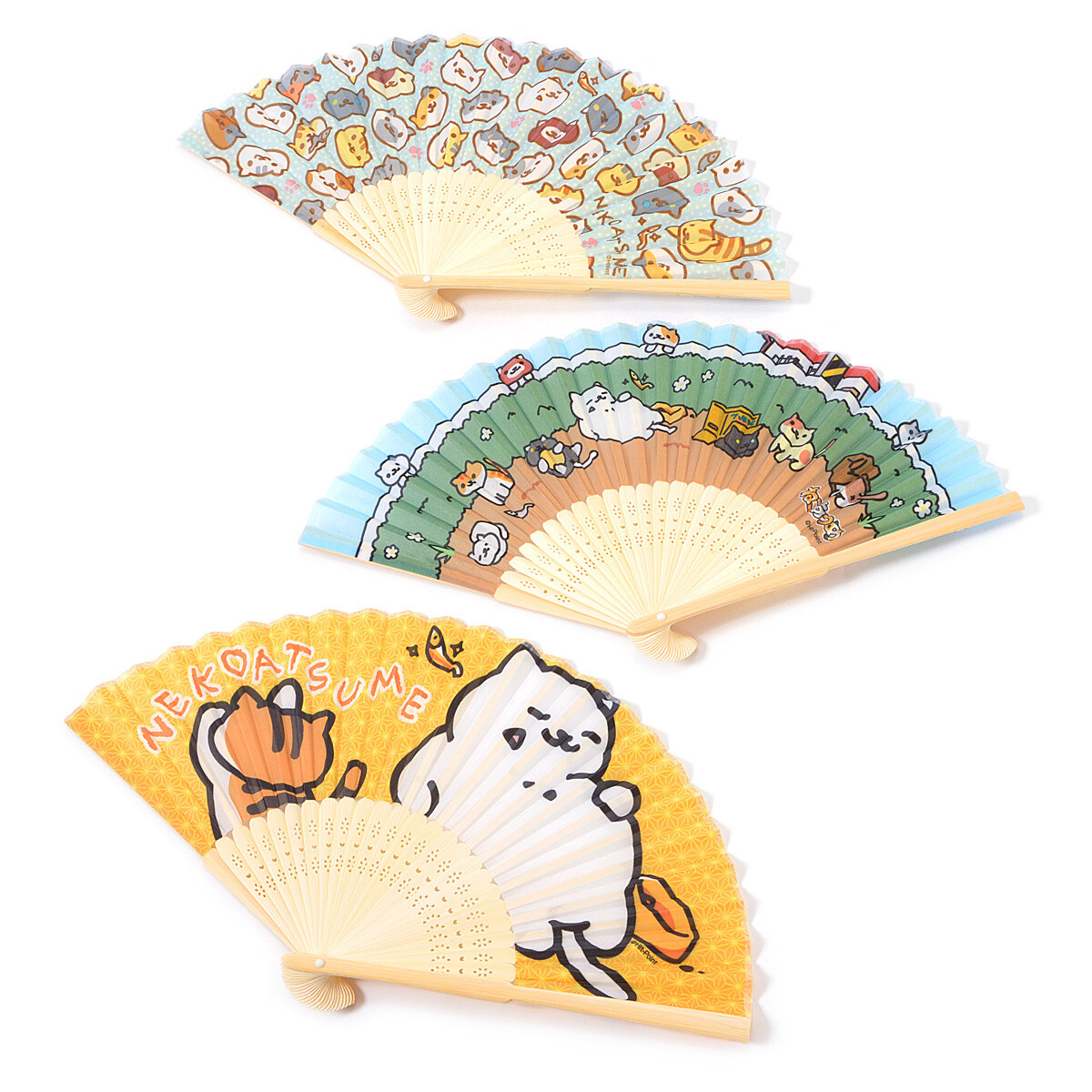 Neko Atsume Folding Fans - Tokyo Otaku Mode (tom)