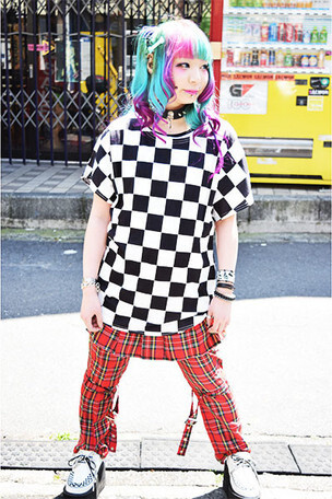 ACDC RAG Checkered T-Shirt: ACDC RAG - Tokyo Otaku Mode (TOM)