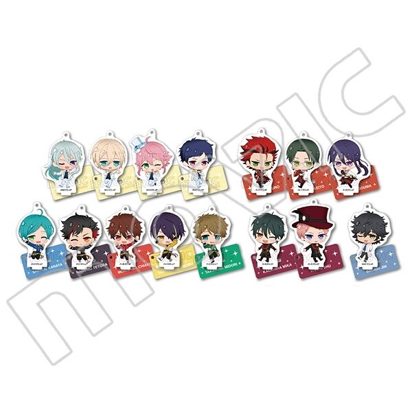 Natsusa Yunoki' Acrylic key holder collection with number24 stand