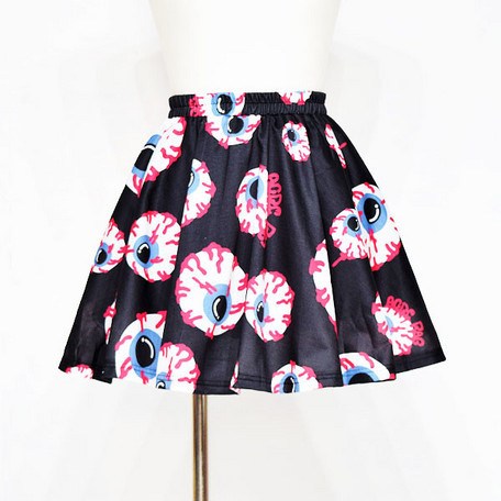 ACDC RAG Eyeball Flared Skirt - Tokyo Otaku Mode (TOM)