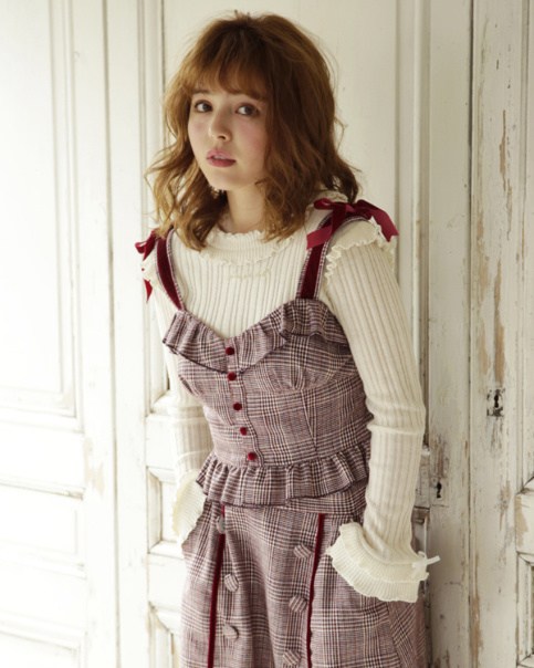Litmus herprada Bustier シャーリングビスチェ LIZ LISA Checkered Bustier - Tokyo Otaku Mode (TOM)