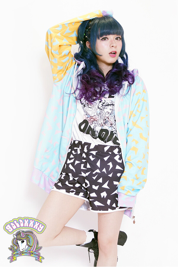 galaxxxy 80's Pastel Leopard Hoodie: galaxxxy - Tokyo Otaku Mode (TOM)