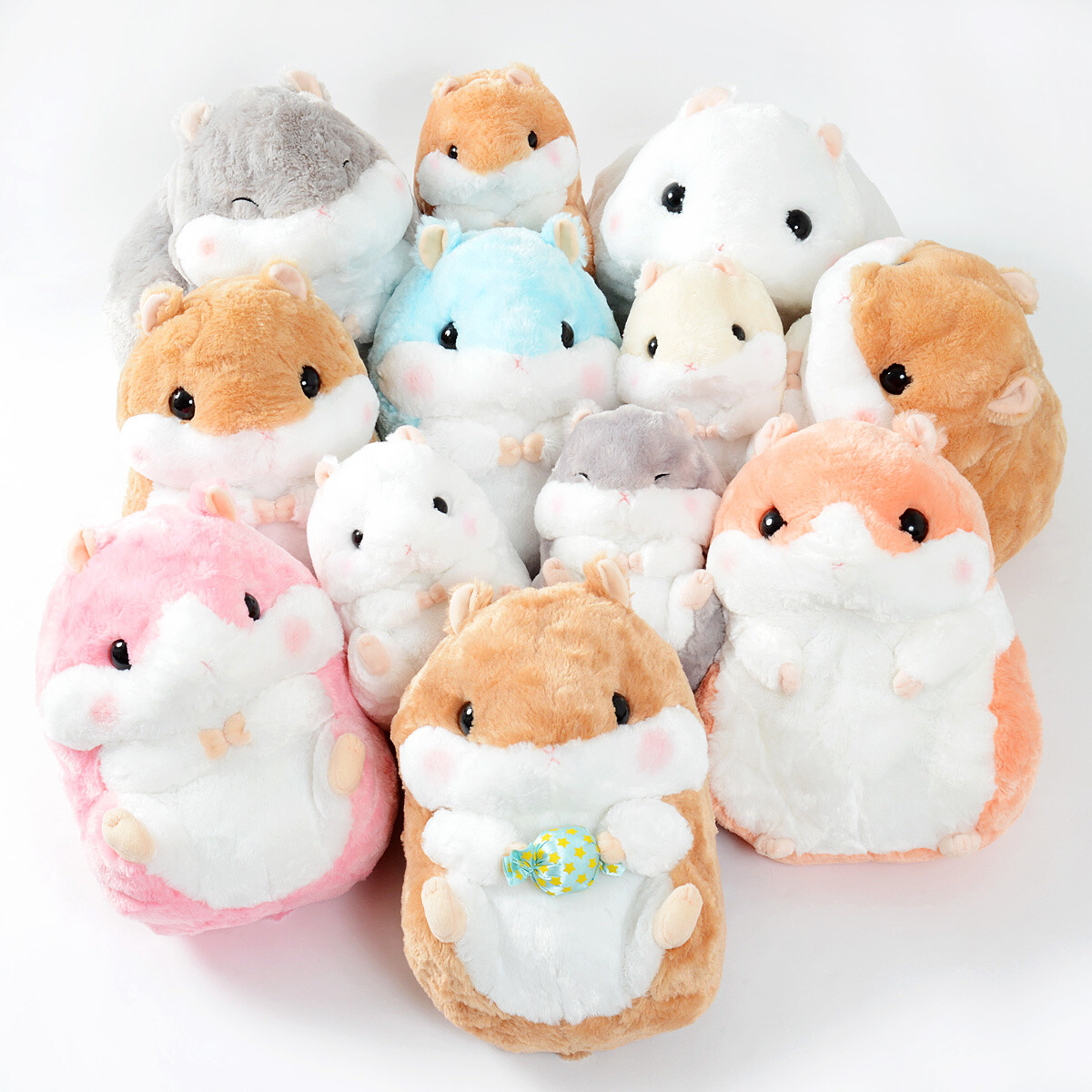 Coroham Coron Hamster Plush Collection: Jumbo & Big Assorted Set of 8 ...