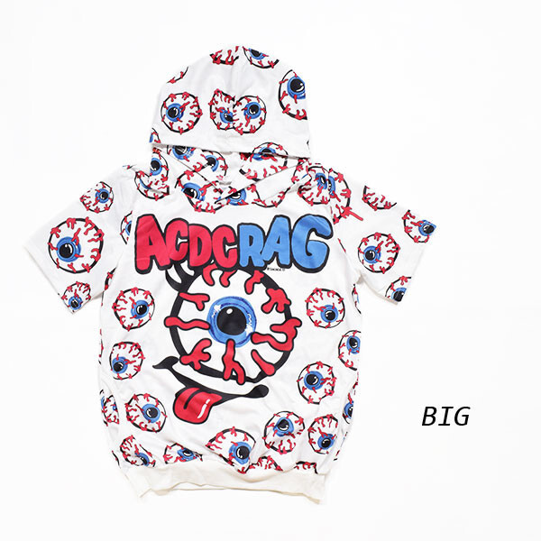ACDC RAG Eyeball Short-Sleeve Hoodie: ACDC RAG - Tokyo Otaku Mode (TOM)