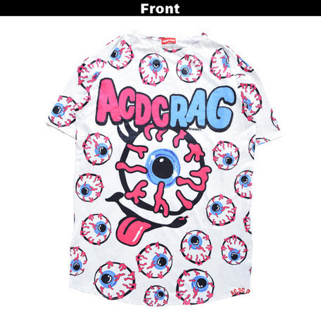 ACDC RAG Eyeball White T-Shirt Dress: ACDC RAG - Tokyo Otaku Mode (TOM)