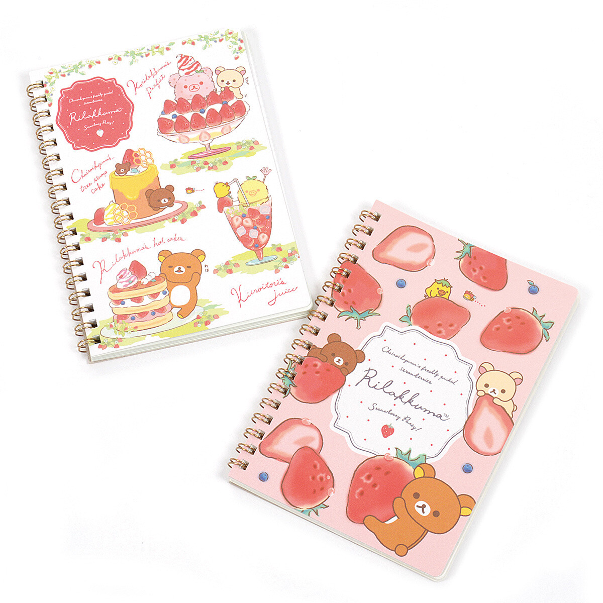 strawberry♡さま専用 Rilakkuma Strawberry Party! B6 Spiral Notebook - Tokyo Otaku