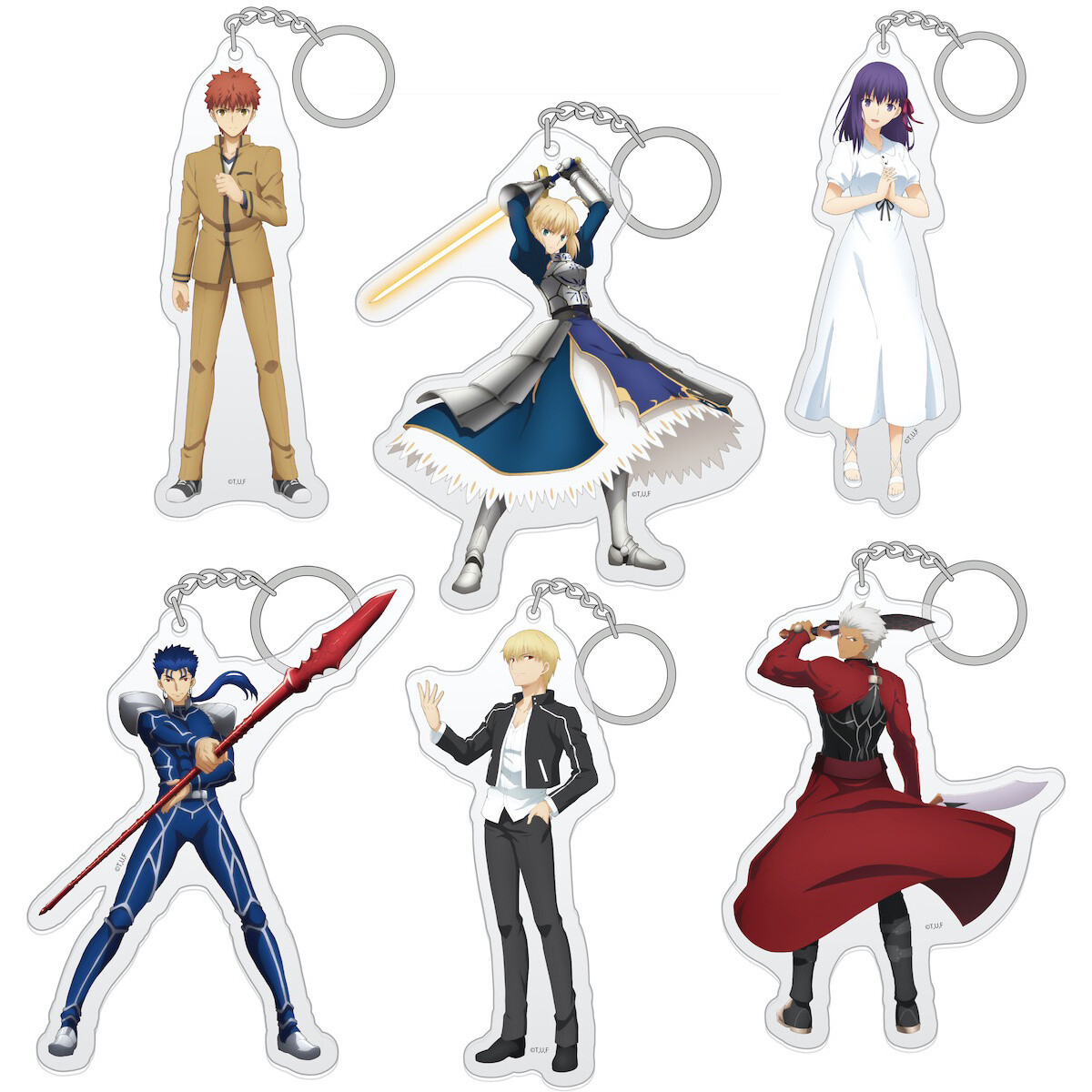 Fate Stay Night Key Chain Shirou Emiya Saber Keychain Rin Toosaka Archer  Illyasviel Von Einzbern Gilgamesh Sakura Matou Lancer - AliExpress