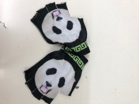 ACDC RAG Black & Green Panda Fingerless Gloves: ACDC RAG - Tokyo Otaku ...