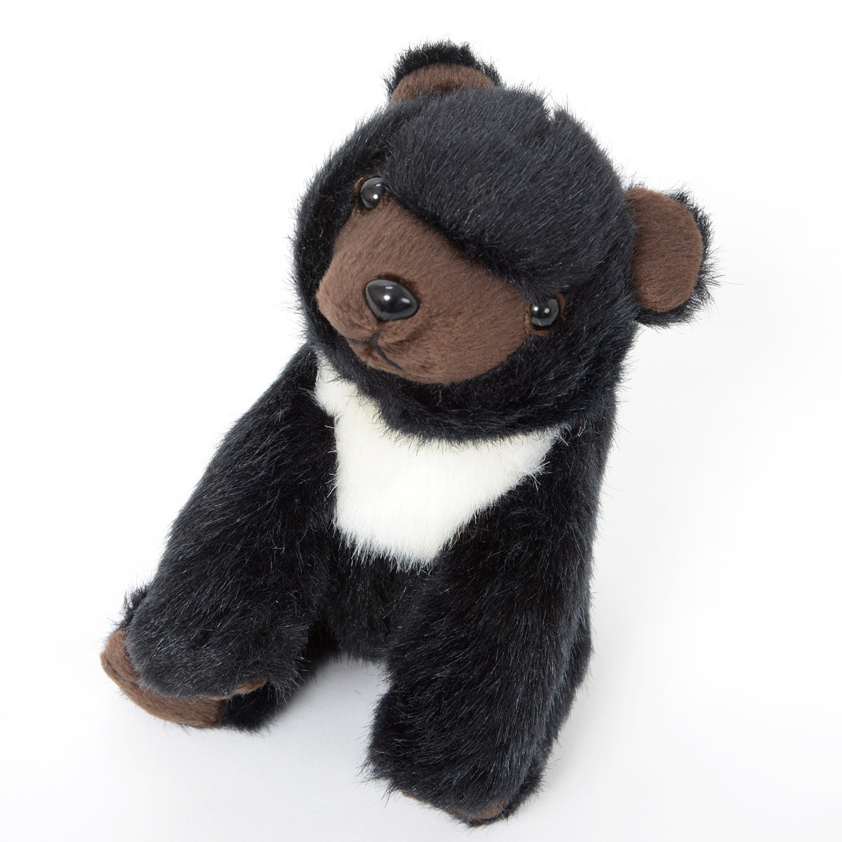 Real Stuffed Asiatic black bear Baby COLORATA Plush animal 