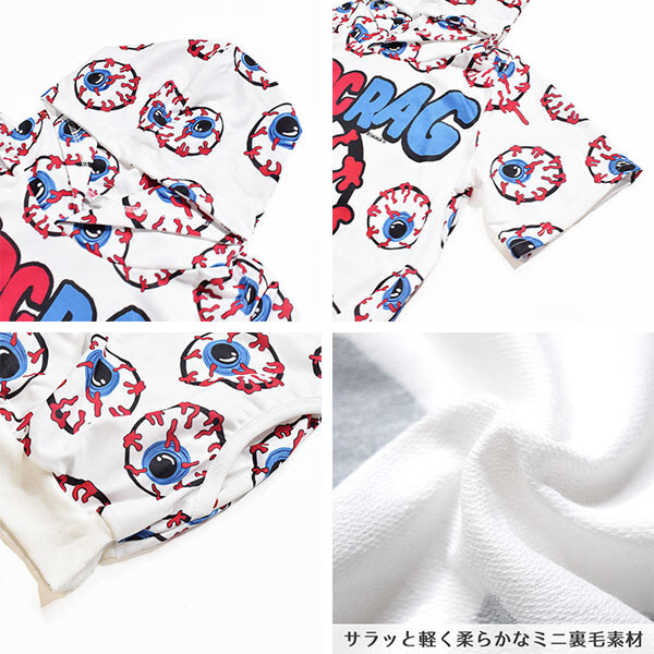 ACDC RAG Eyeball Short-Sleeve Hoodie: ACDC RAG - Tokyo Otaku Mode (TOM)