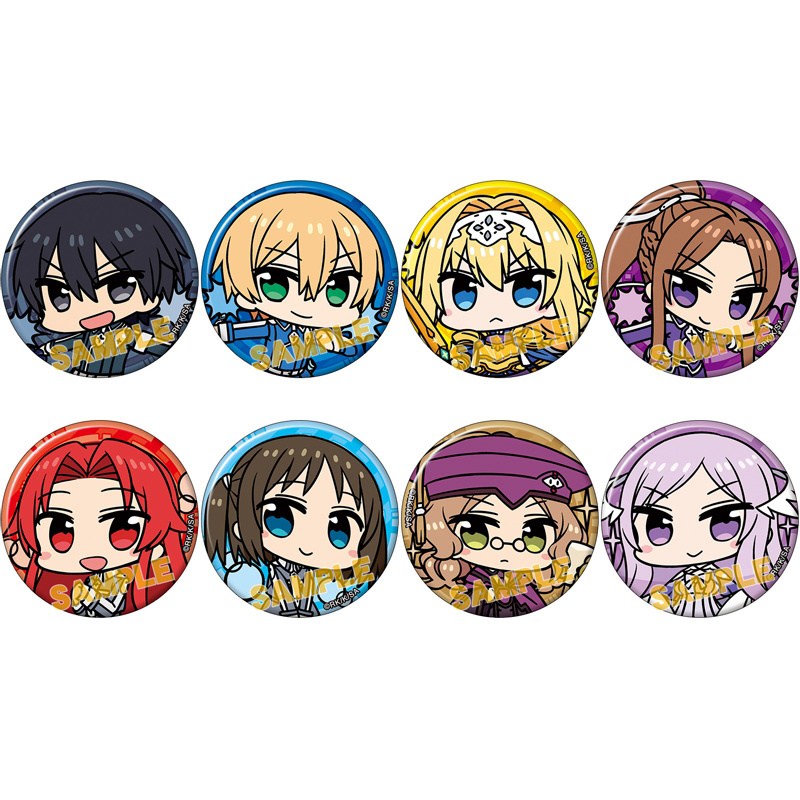 SAO Alicization Character Badge Collection Tokyo Otaku Mode TOM 