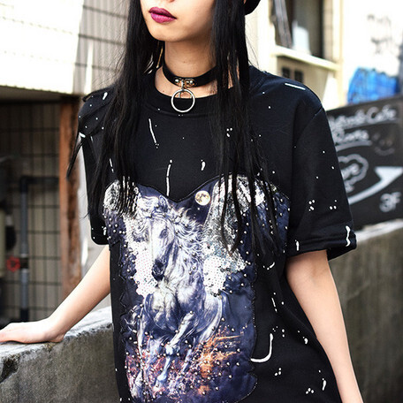 ACDC RAG Pegasus T-Shirt Dress: ACDC RAG - Tokyo Otaku Mode (TOM)