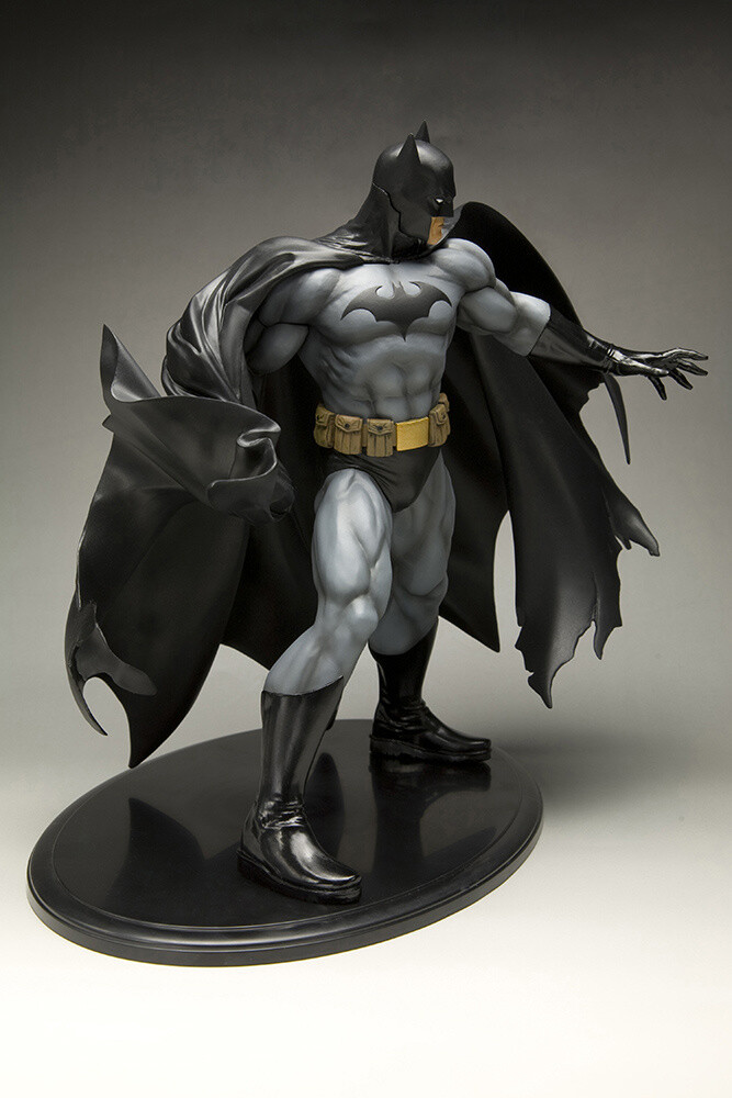 batman black costume artfx statue