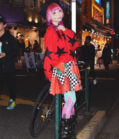 ACDC RAG Checkered Strawberry Flared Skirt - Tokyo Otaku Mode (TOM)