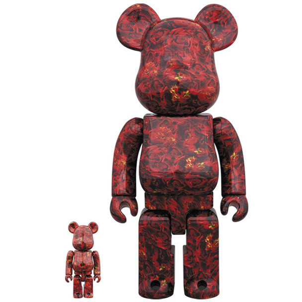 BE@RBRICK M Mika Ninagawa Leather Rose 100% & 400% Set